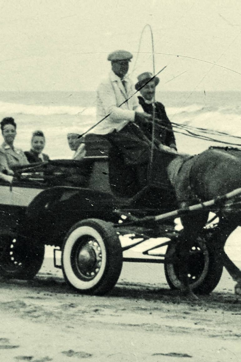 Un paseo en carro por las playas de Pinamar