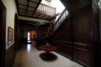 Un pasillo de la planta baja de la Villa de Bary