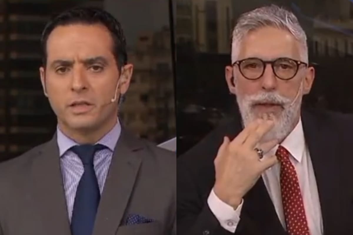 Un periodista estaba dando una noticia, pero el comentario de su compañero lo hizo tentar y tuvieron que pedir una pausa