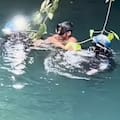 Un pescador fue rescatado tras pasar 15 días atrapado en una bolsa de aire en una cueva inundada