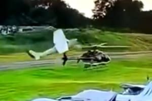 Un piloto de avioneta murió en una violenta colisión con un helicóptero de la Policía de Pensilvania