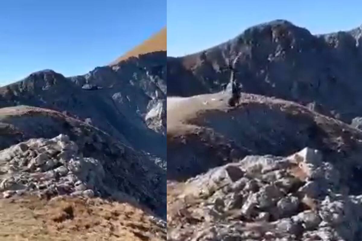 Un piloto retomó el control del helicóptero justo antes de impactar contra una montaña.