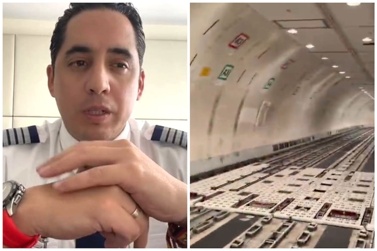 Un piloto reveló en TikTok cómo se ve un avión vacío y un dato que nadie se esperaba