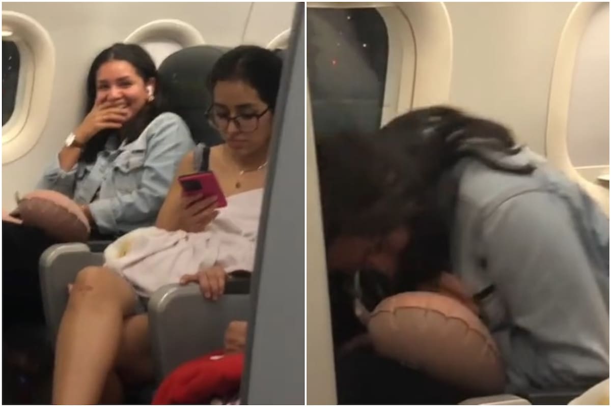 Un piloto sorprendió a su hija en pleno vuelo, quien no pudo ocultar su emoción