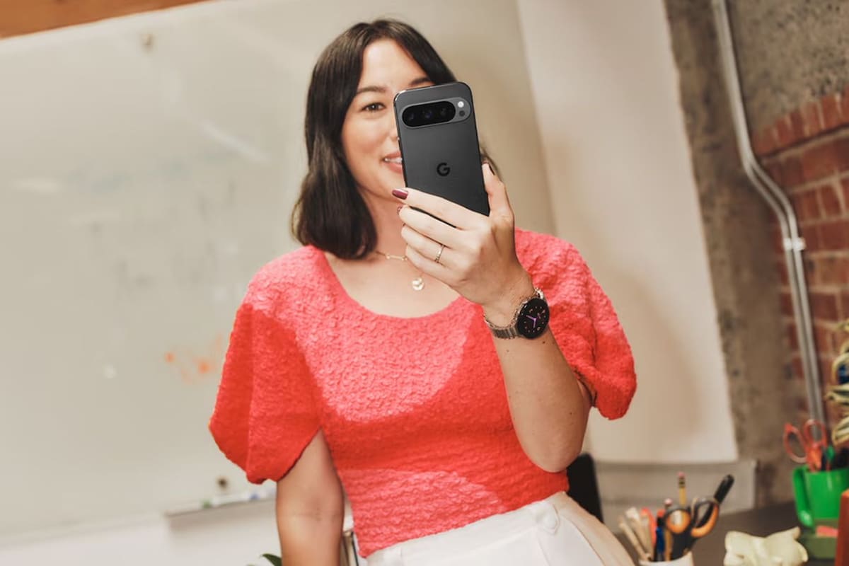 Un Pixel 9 Pro, uno de los nuevos smartphones que presentó Google, y que viene con varias funciones de inteligencia artificial agregadas