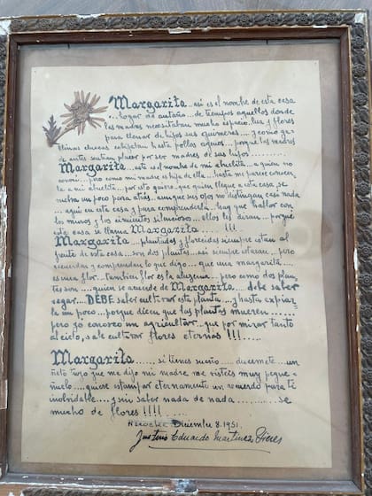 Un poema en prosa escrito en honor a la casa y que se guarda como tesoro