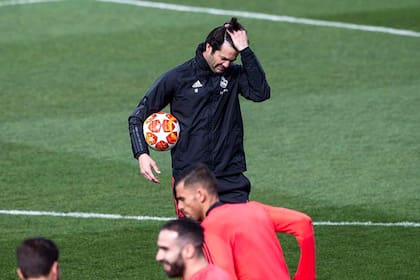 Un preocupado Santiago Solari