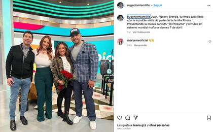 Un productor de Hoy Día etiquetó a Juan Rivera en una foto