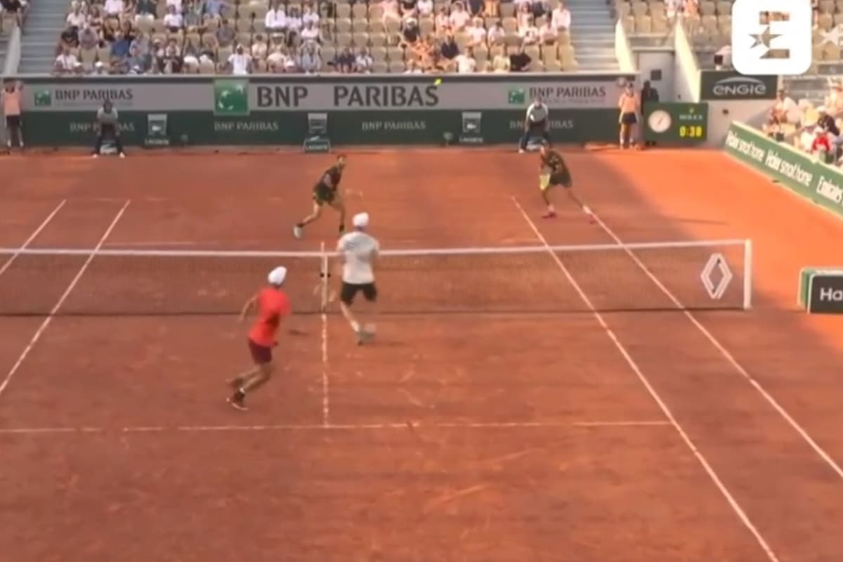 Un punto de locura en el dobles entre Jean Julien Rojer/Marcelo Arévalo y Matthew Middelkoop/Andreas Miles