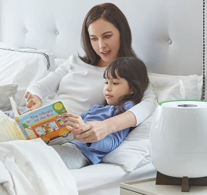 Un purificador de aire de QNET