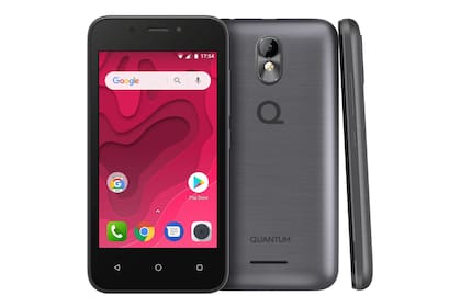 Un Quantum Mini con Android Go; la compañía Positivo lo vende en el país a 1499 pesos