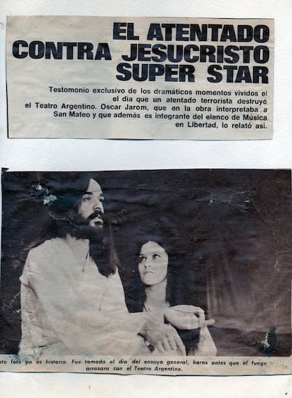 Un recorte de la época, en el que se ve a Carlos Wibratt y a Susan Ferrer