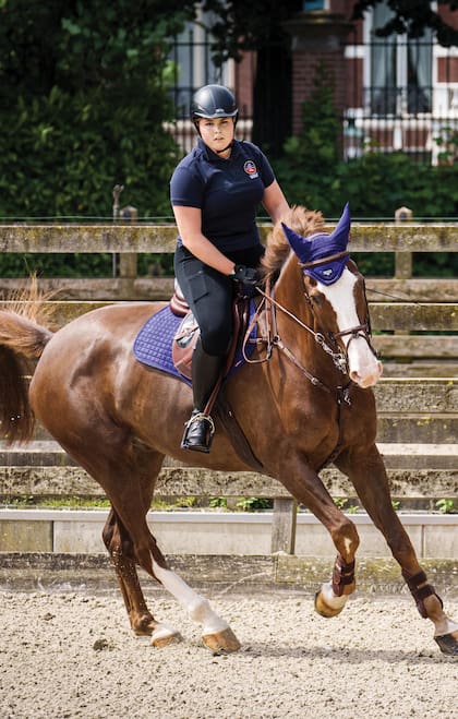 Un recuerdo de Amalia de 2021, con su caballo Mojito