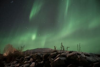 Un registro de las auroras boreales por Adriana Lestido en Tromsø (Noruega)