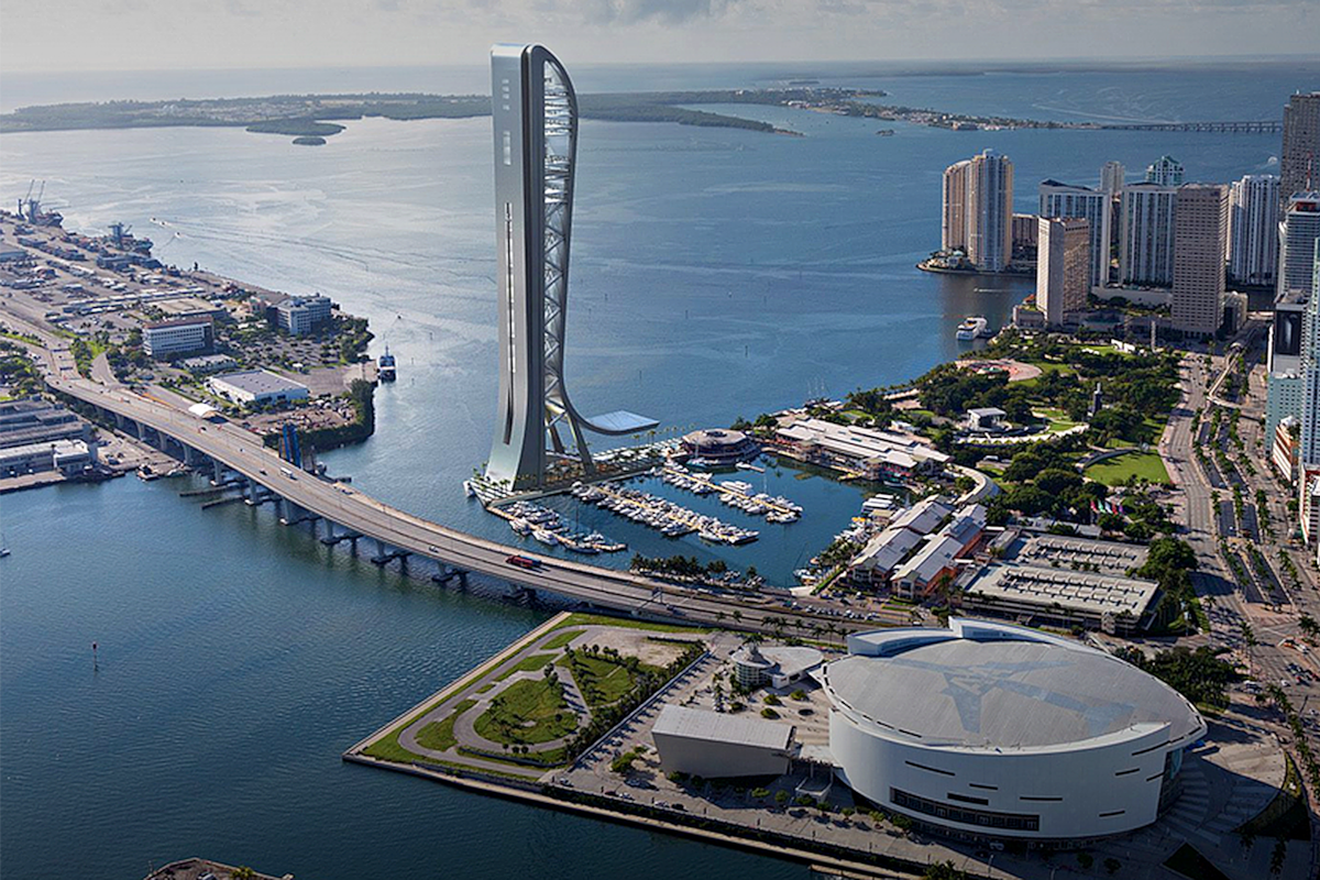 Un render de la torre SkyRise Miami