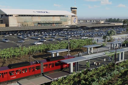 Un render del Metrotranvía