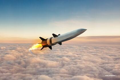 Un render del misil publicado por Raytheon, la empresa que diseñó el arma