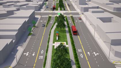 Un render del nuevo Metrobus