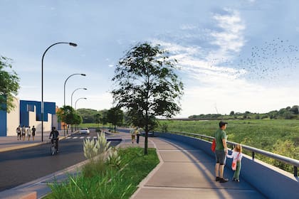 Un render que muestra cómo quedaría listo el sendero