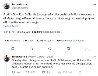 Un reportero compartió su opinión sobre la ley en Florida y causó múltiples opiniones