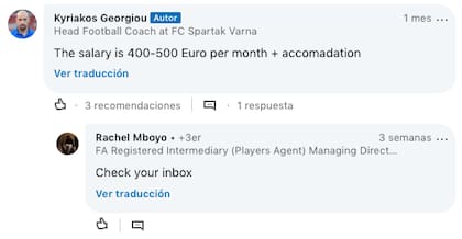 Un representante contestó la publicación