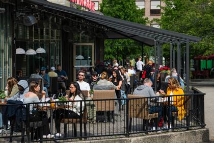 Un restaurante en Estocolmo, el 29 de mayo pasado