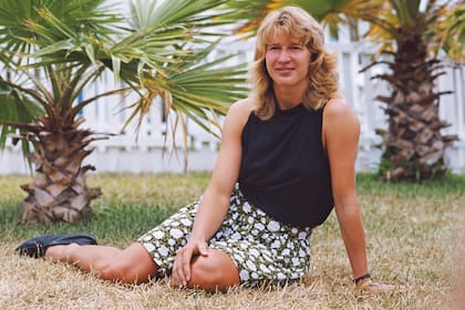 Un retrato de Steffi Graf tras ganar el Master de Miami en marzo de 1988