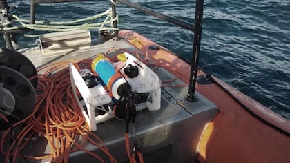 Un rover subacuático de la firma Pancora Robótica Submarina