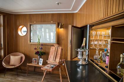 Un salón de estar.