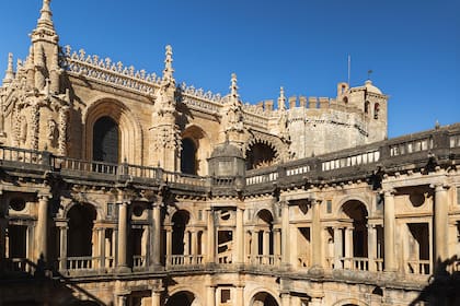 Un sector con decoración manuelina del Convento de Cristo de Tomar, que perteneció a la orden de los caballeros templarios.