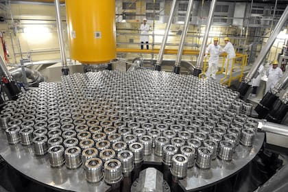 Un sector de la central nuclear Atucha II