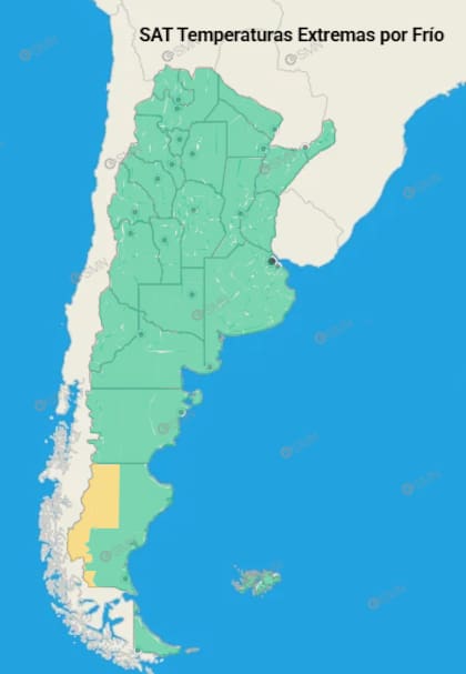 Un sector de la Patagonia, bajo condiciones adversas