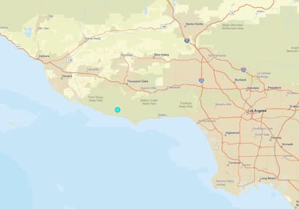 Un sismo de magnitud 3,9° sacudió Malibú, California
