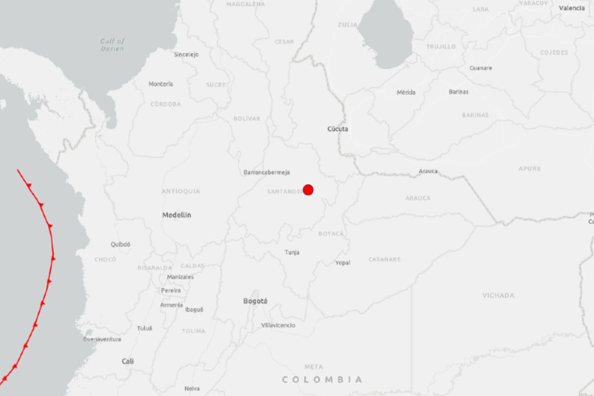 Un sismo de magnitud 4.9 sacudió el miércoles una zona de Colombia, informó el Servicio Geológico de Estados Unidos (USGS)