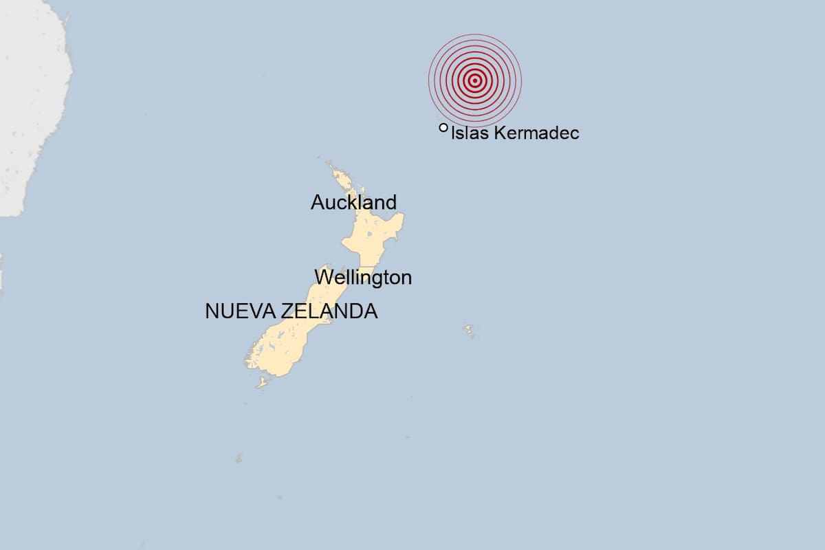 Un sismo de magnitud 7,1 sacudió el norte de Nueva Zelanda