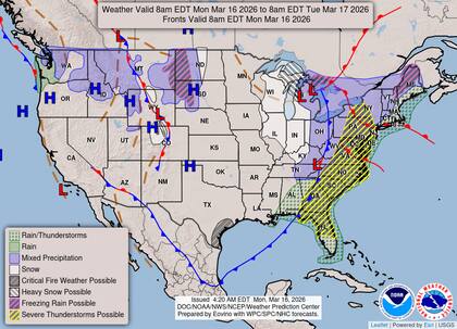 Un sistema de baja presión profunda se desplaza sobre el norte, lo que mantendrá condiciones de ventisca y acumulaciones críticas de nieve en Wisconsin y Michigan