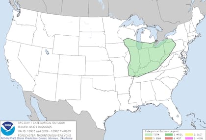 Un sistema de clipper rápido llevará lluvias dispersas al valle de Ohio y nevadas leves a moderadas en los Grandes Lagos y el interior del noreste, con acumulaciones más intensas en Maine