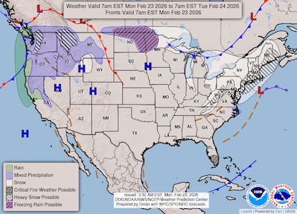 Un sistema de gran magnitud se intensifica frente a Delaware y Nueva Jersey