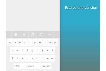 Un sitio con música para las letras