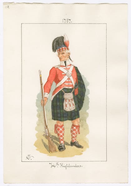 Un soldado de la Highlander Infantry