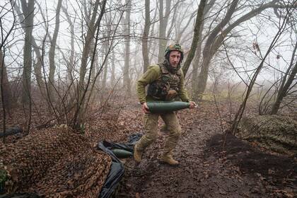 Un soldado ucraniano en el frente, en la guerra contra Rusia, el 28 de noviembre del 2025