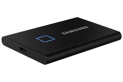Un SSD portátil Samsung SSD T7 Touch