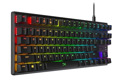 Un teclado Alloy Origins Core Aqua de HyperX