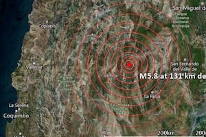 Un temblor de 5,9 grados de magnitud impactó en La Rioja (Foto: Volcano Discovery)
