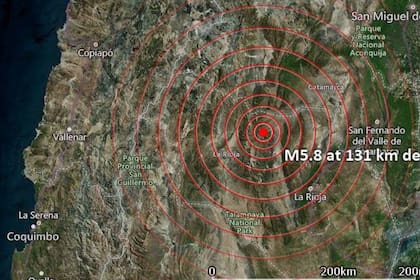 Un temblor de 5,9 grados de magnitud impactó en La Rioja