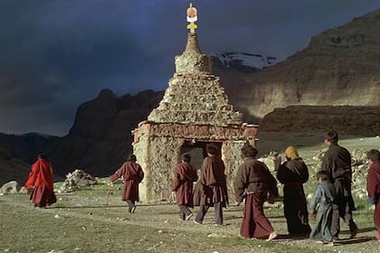 Un templo budista montado en los Andes mendocinos.