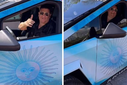 Un Tesla Cybertruck muy particular, en homenaje a Messi y la Scalonetta