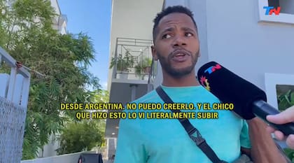 Un testigo, que vive en el mismo edificio, contó que vio al presunto culpable