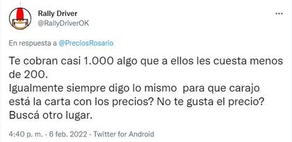 Un ticket viral generó debate en Rosario (Foto: Twitter)