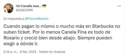 Un ticket viral generó debate en Rosario (Foto: Twitter)